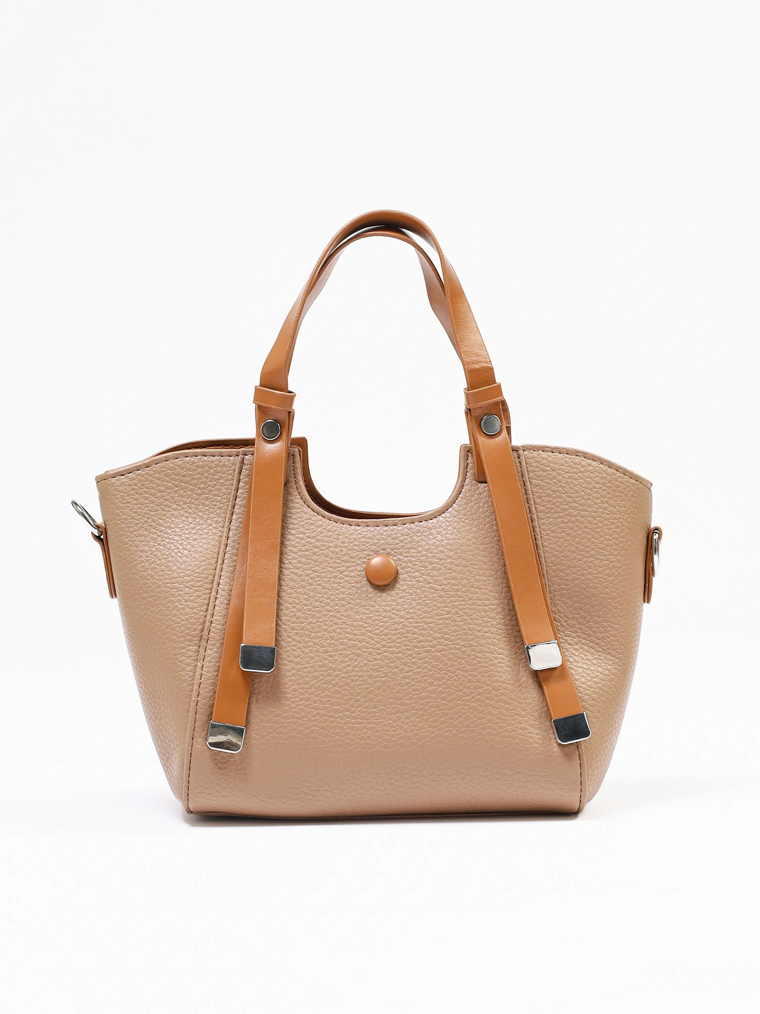 Сумка-тоут маленькая с декоративными ремешками в ассортименте